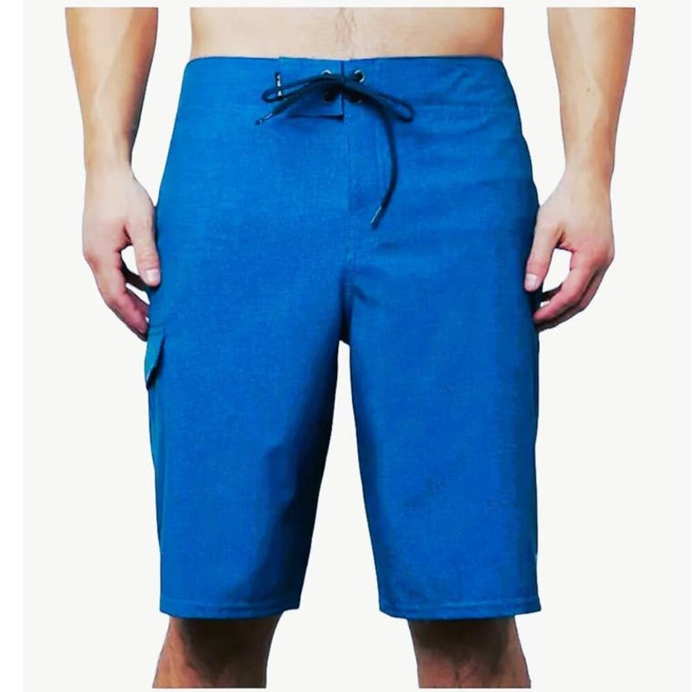 NWOT ~ O'NEILL Weaver Brilliant Blue Anti-Rash Board Shorts ~ Men's Size 38